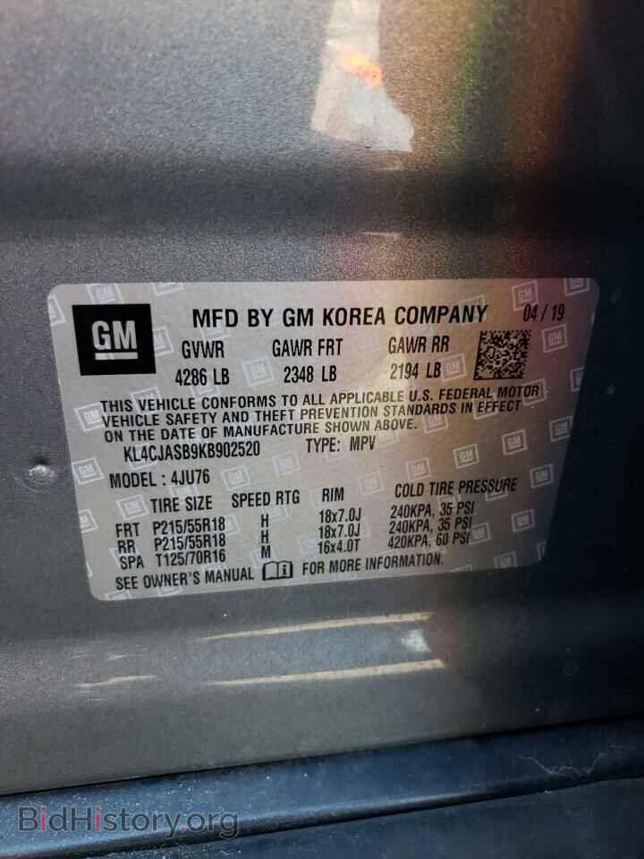 2019 BUICK ENCORE - VIN: KL4CJASB9KB902520 - Photo 10