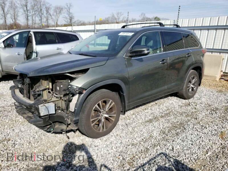 2016 Toyota HIGHLANDER (VIN 5TDJKRFH9GS296708) — photo 1 of 12, Copart, damage: front end