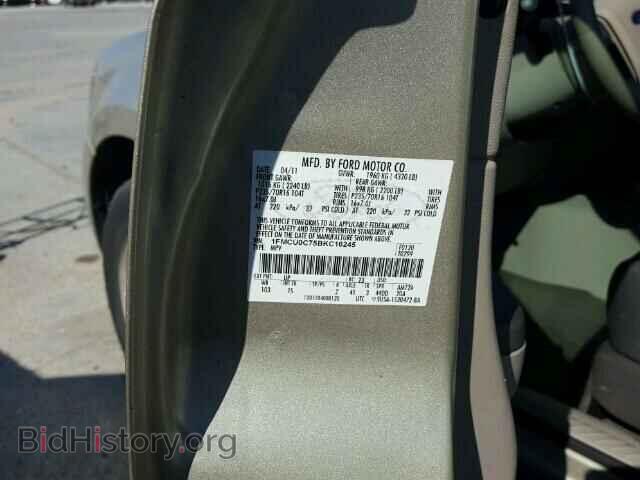 2011 FORD ESCAPE - VIN: 1FMCU0C75BKC16245 - Фото 10