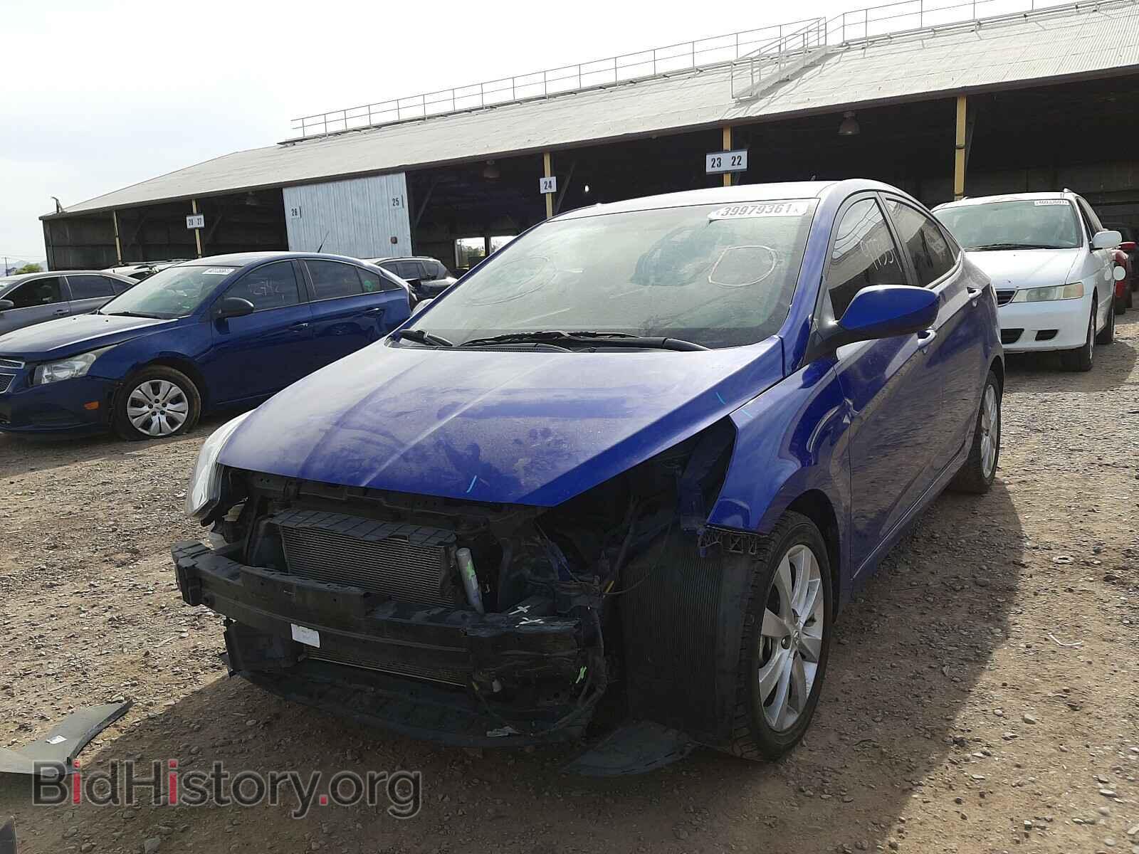 2014 HYUNDAI ACCENT - VIN: KMHCU4AE9EU765514 - Фото 2