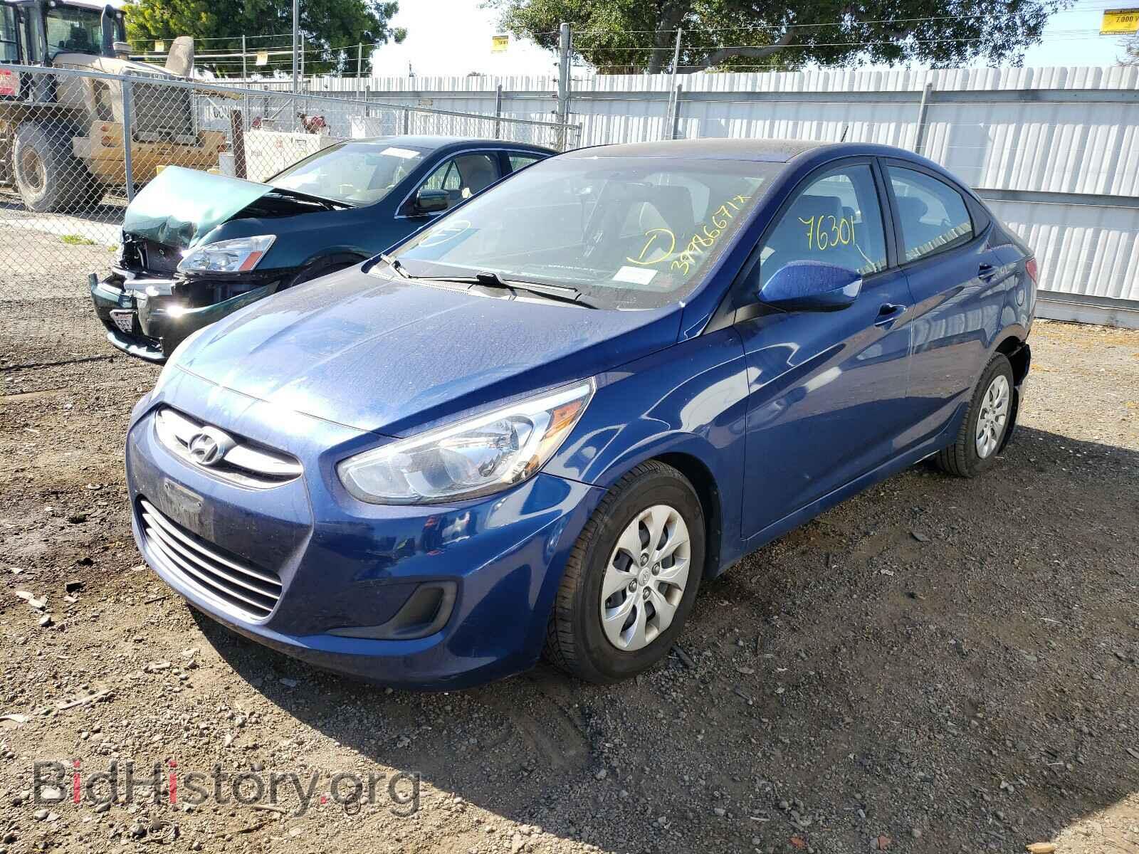2016 HYUNDAI ACCENT - VIN: KMHCT4AE1GU104579 - Фото 2