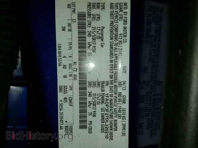 2013 FORD FOCUS - VIN: 1FADP3F27DL320210 - Photo 10