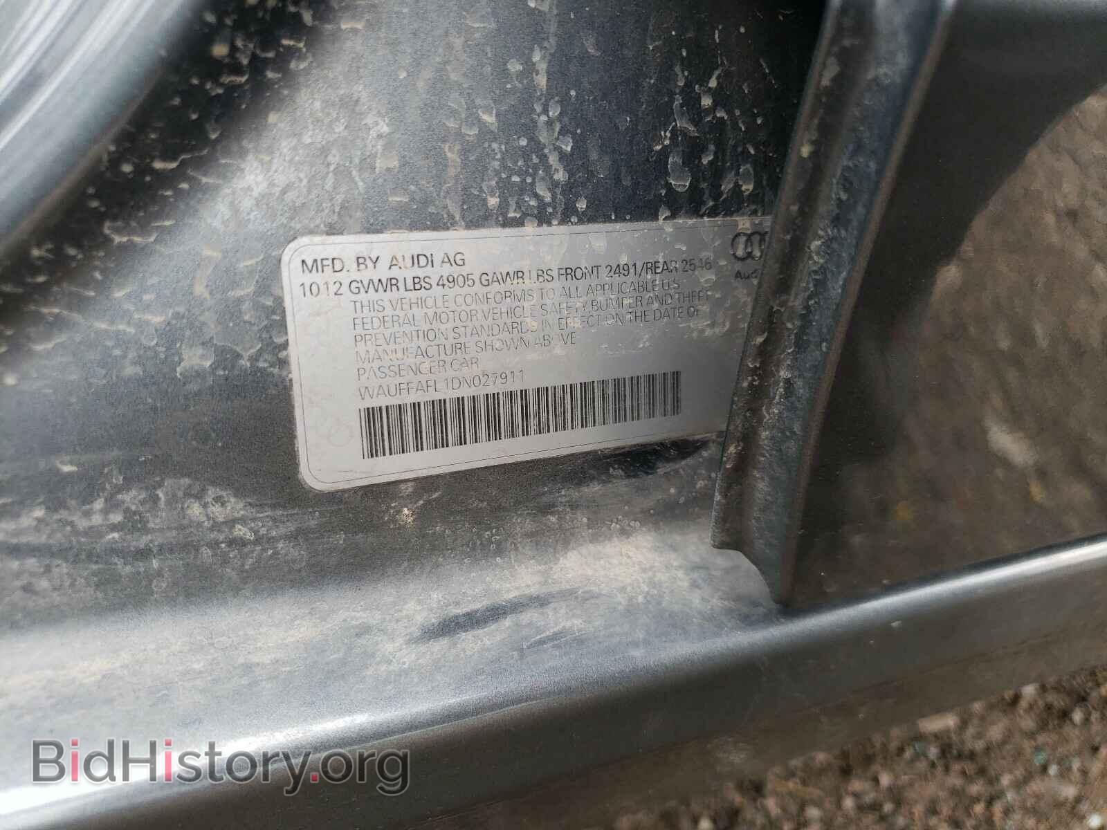 2013 AUDI A4 - VIN: WAUFFAFL1DN027911 - Фото 10