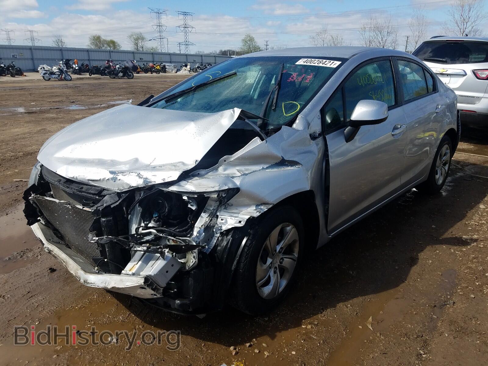 2013 HONDA CIVIC - VIN: 19XFB2F57DE095074 - Фото 2