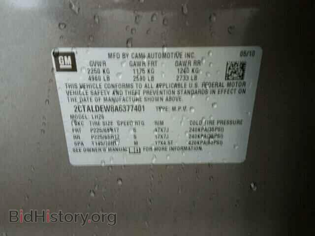 2010 GMC TERRAIN - VIN: 2CTALDEW8A6377401 - Photo 10