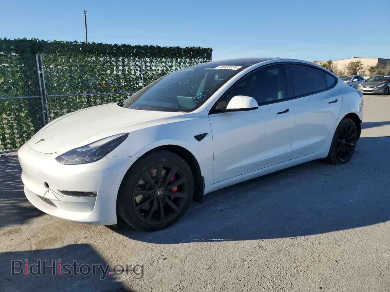 Photo 5YJ3E1EC7MF076264 - TESLA MODEL 3 2021