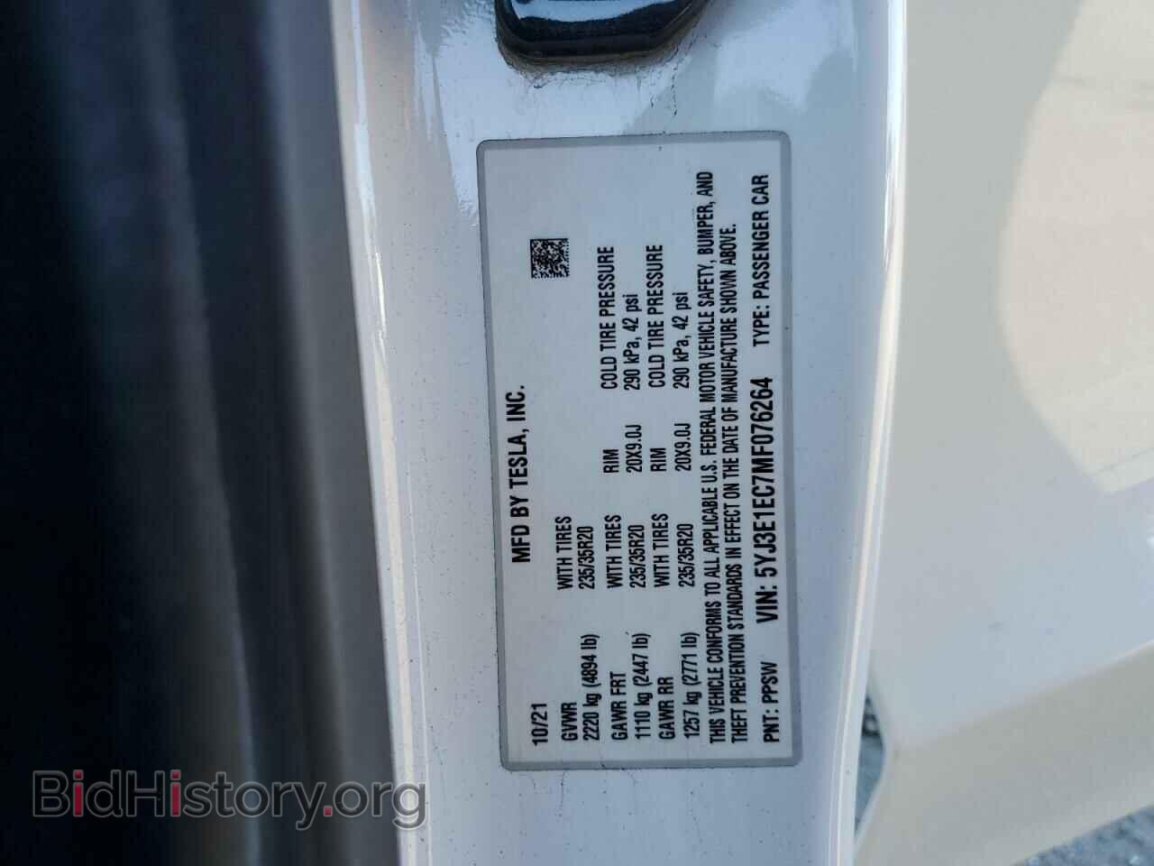 2021 TESLA MODEL 3 - VIN: 5YJ3E1EC7MF076264 - Photo 13