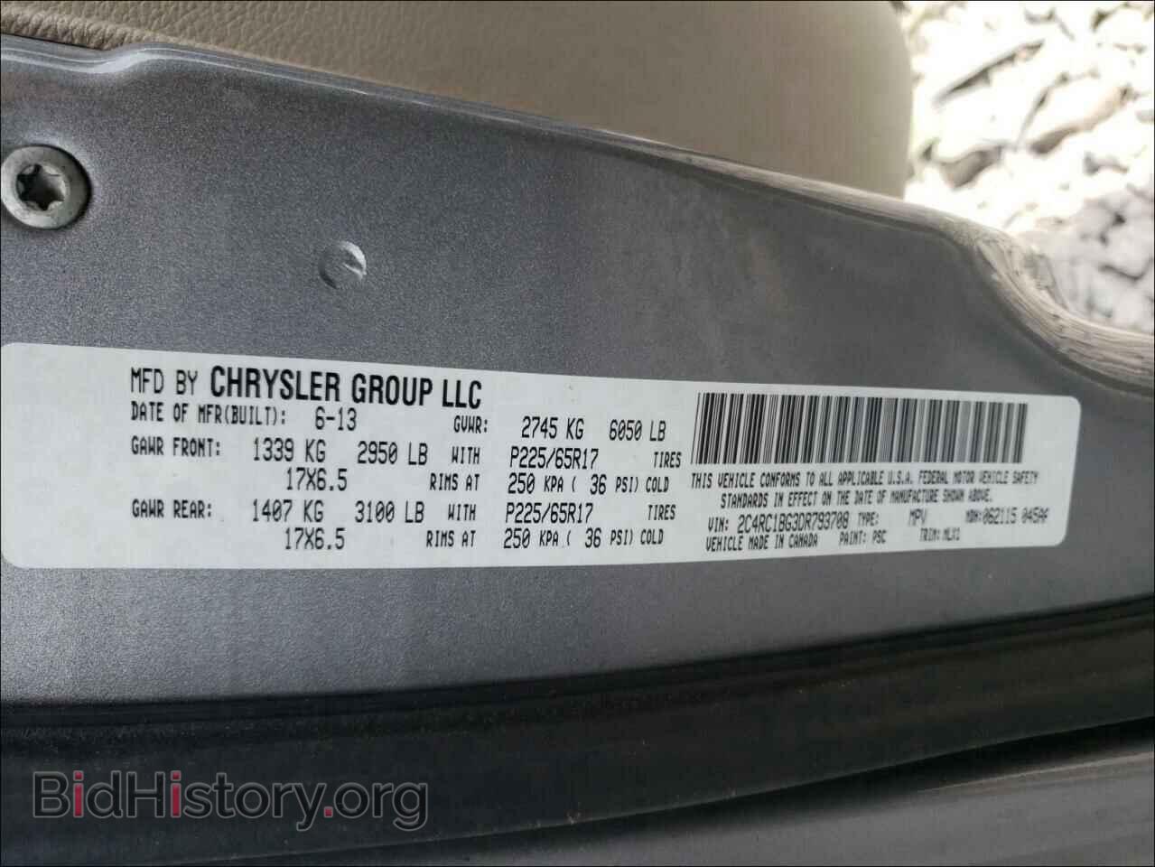 2013 CHRYSLER MINIVAN - VIN: 2C4RC1BG3DR793708 - Photo 10