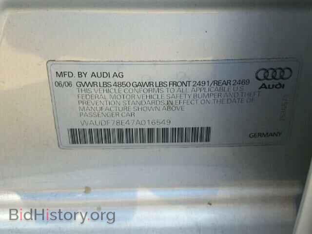 2007 AUDI A4 - VIN: WAUDF78E47A016549 - Photo 10