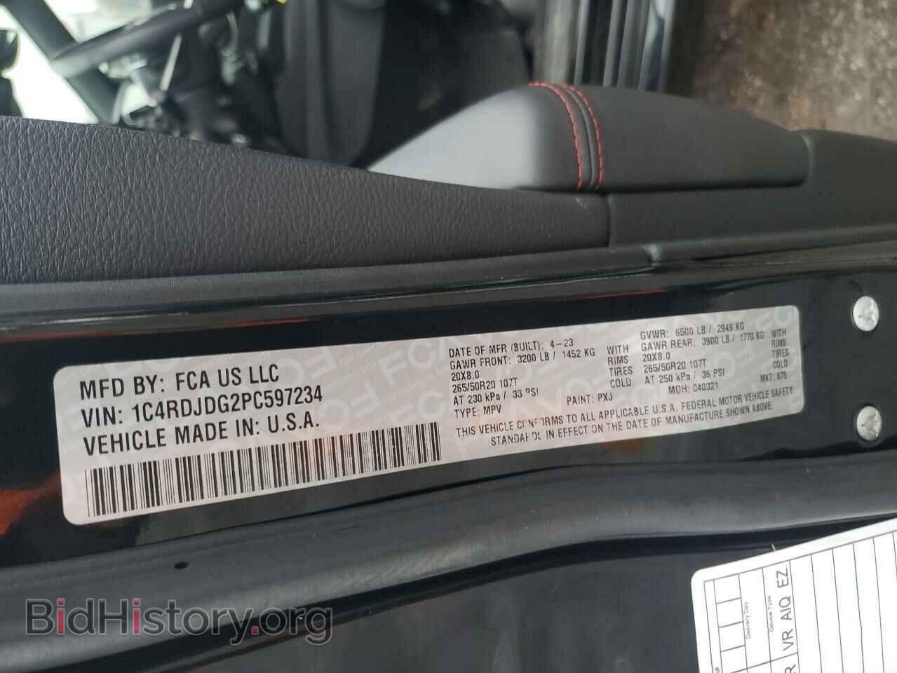 2023 DODGE DURANGO - VIN: 1C4RDJDG2PC597234 - Photo 14