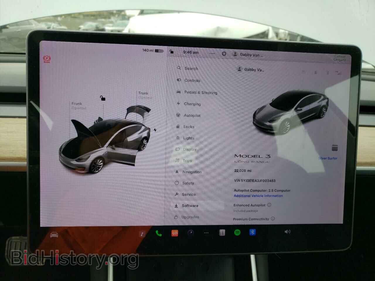 2018 TESLA MODEL 3 - VIN: 5YJ3E1EA3JF003483 - Фото 9