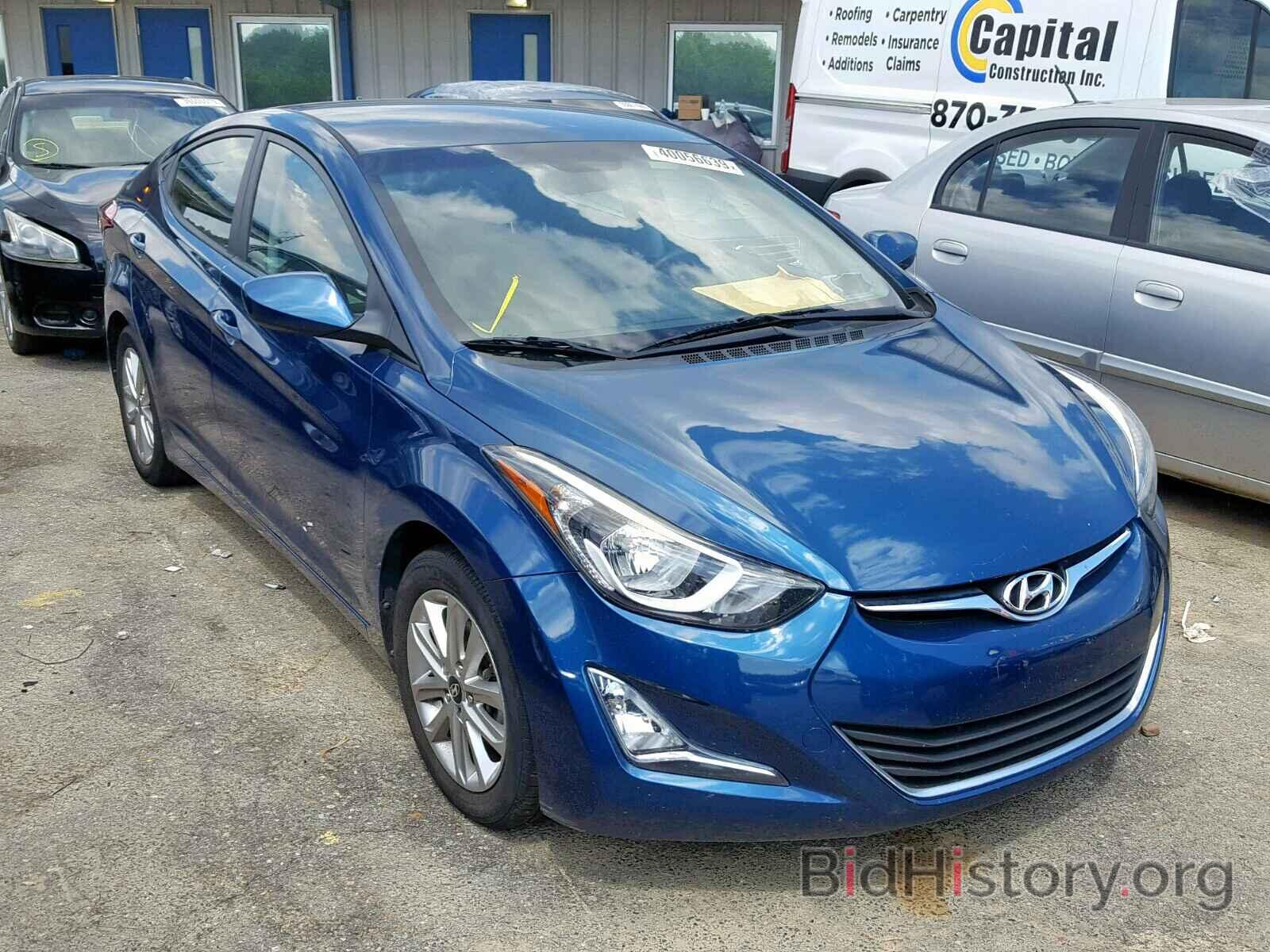 Photo KMHDH4AE7GU604980 - HYUNDAI ELANTRA 2016