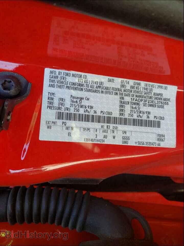 2014 FORD FOCUS - VIN: 1FADP3F23EL376355 - Photo 10