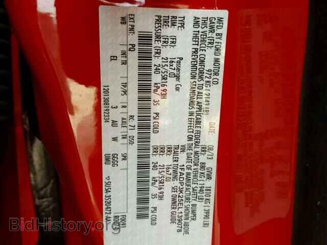 2014 FORD FOCUS - VIN: 1FADP3K25EL139078 - Photo 10