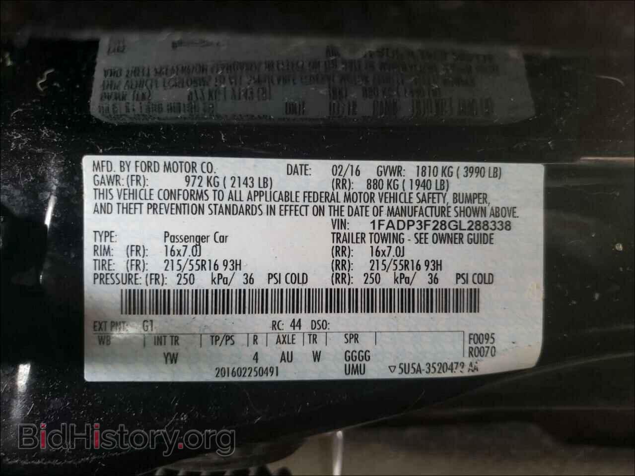 2016 FORD FOCUS - VIN: 1FADP3F28GL288338 - Photo 10