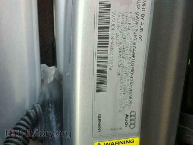 2008 AUDI A4 - VIN: WAUDH48H48K013679 - Фото 10