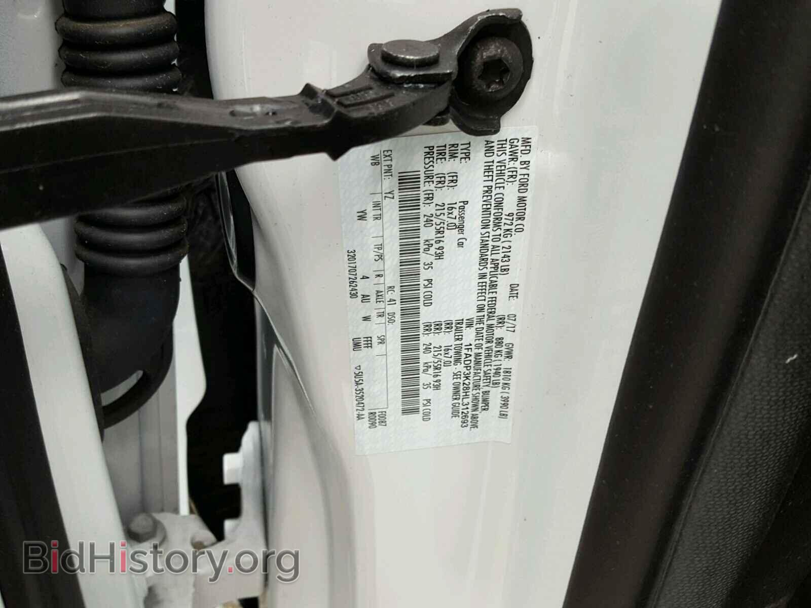 2017 FORD FOCUS - VIN: 1FADP3K28HL312693 - Фото 10