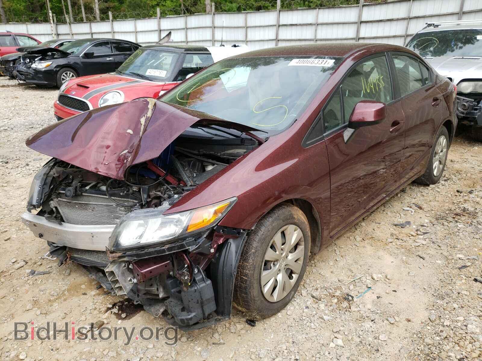 2012 HONDA CIVIC - VIN: 19XFB2F53CE071921 - Фото 2