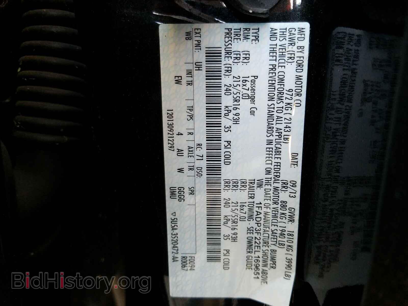 2014 FORD FOCUS - VIN: 1FADP3F22EL169651 - Photo 10