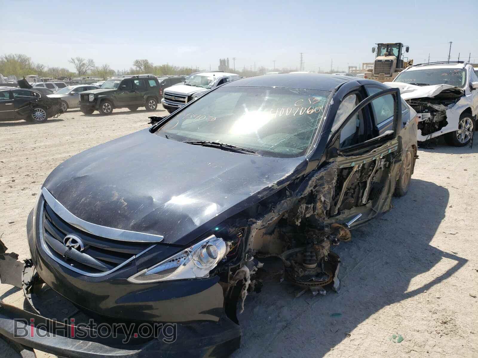 2014 HYUNDAI SONATA - VIN: 5NPEB4AC1EH934078 - Фото 2