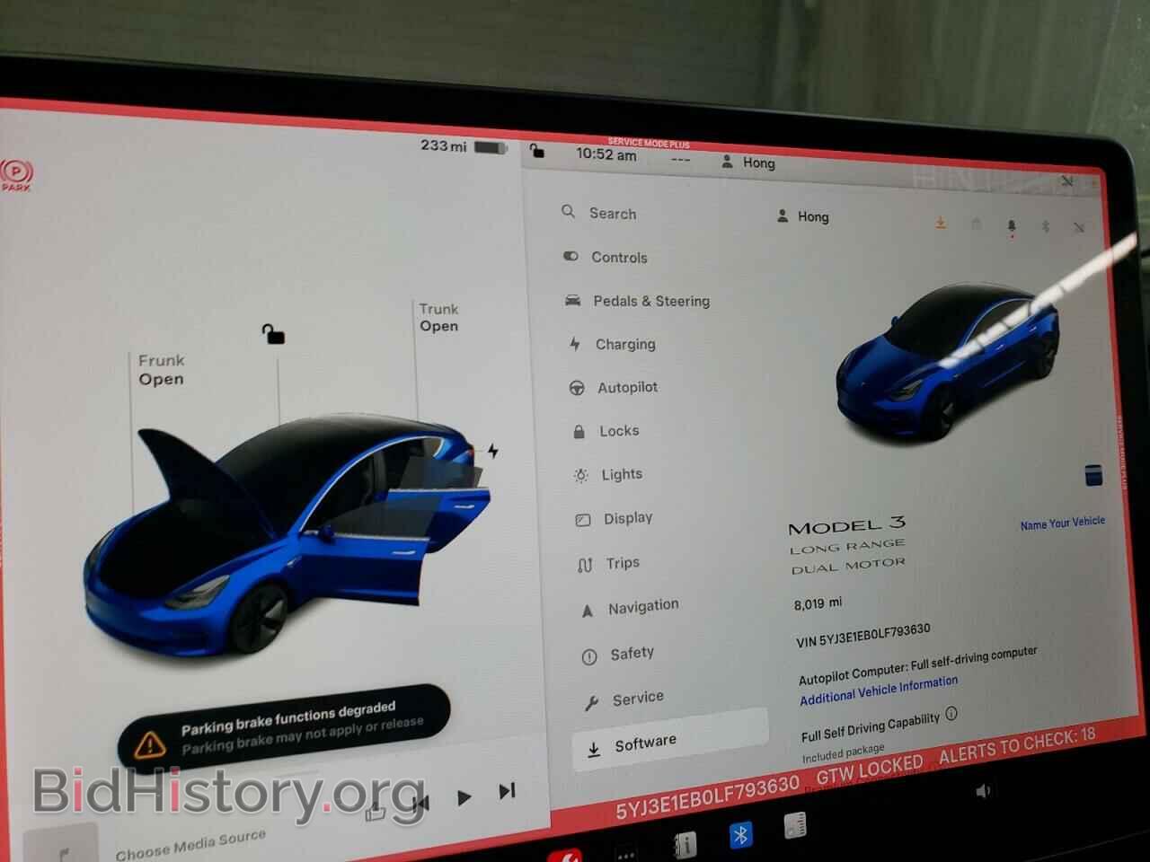 2020 TESLA MODEL 3 - VIN: 5YJ3E1EB0LF793630 - Фото 9