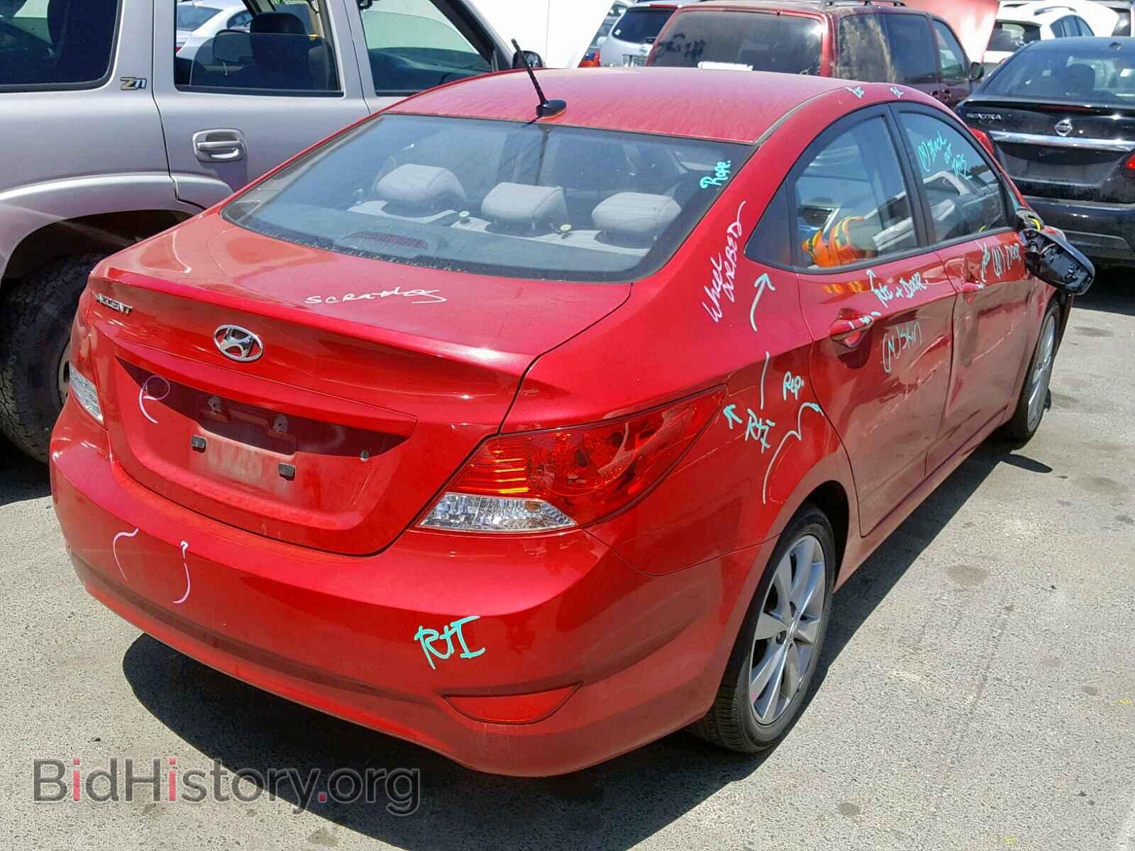 2014 HYUNDAI ACCENT - VIN: KMHCU4AE2EU628320 - Фото 4