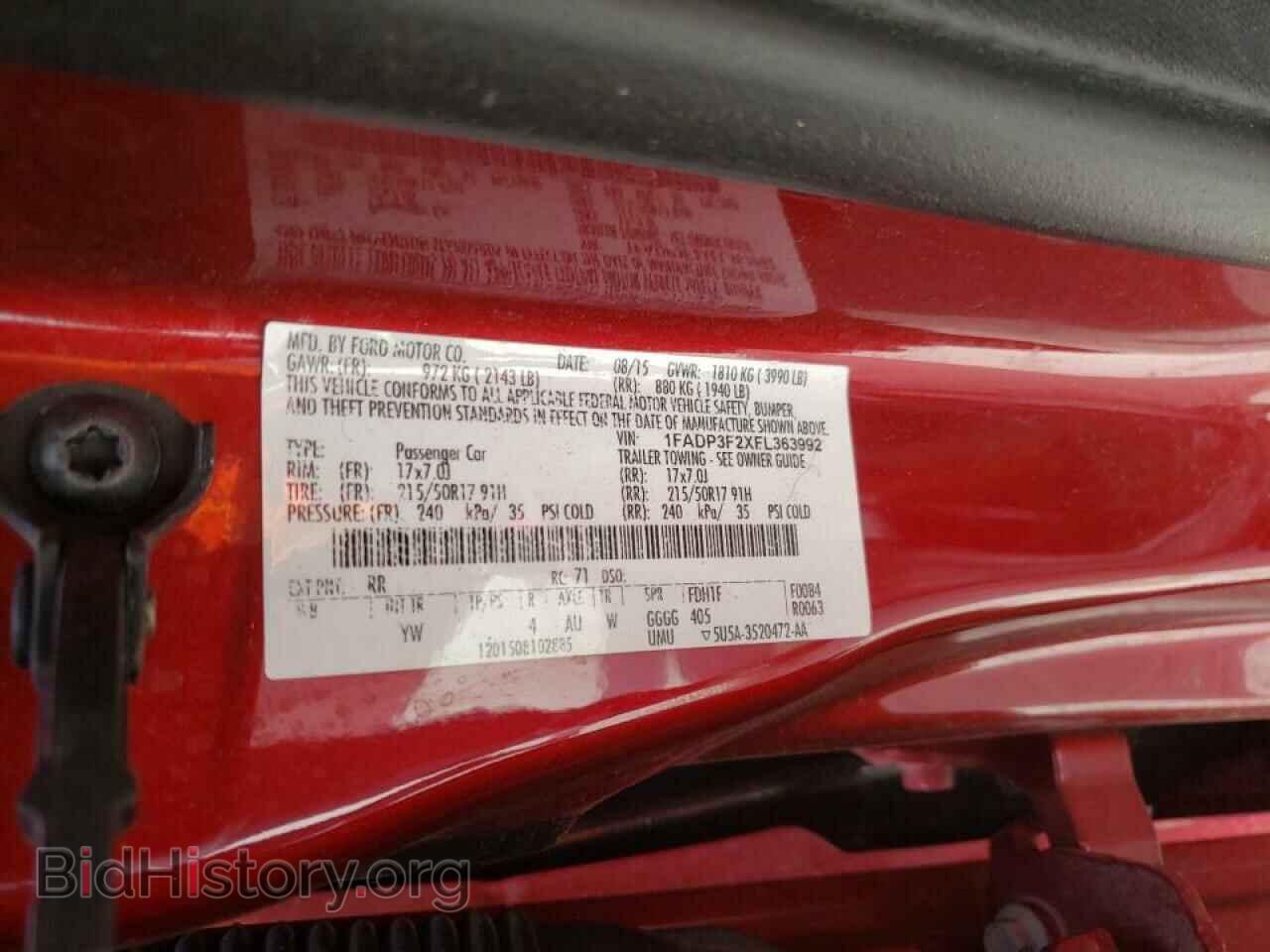 2015 FORD FOCUS - VIN: 1FADP3F2XFL363992 - Photo 10