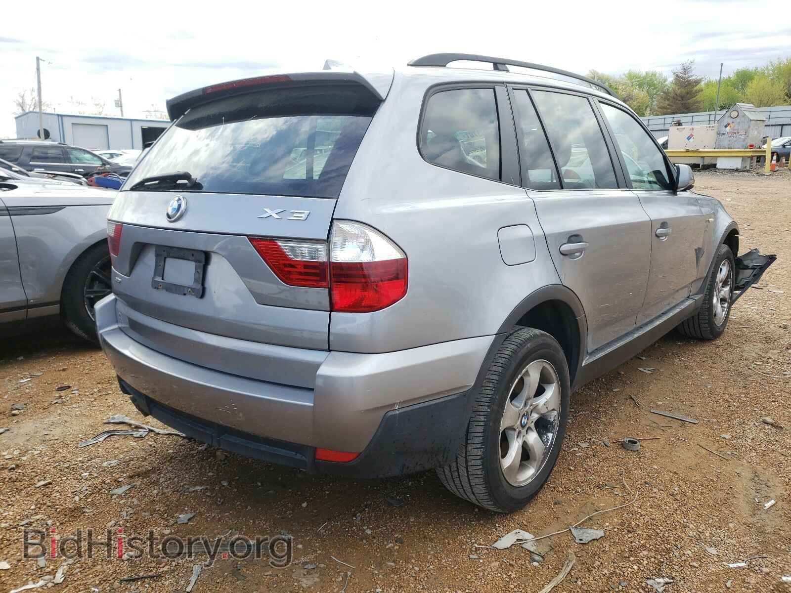 2007 BMW X3 - VIN: WBXPC93457WF29384 - Фото 4