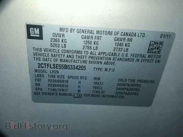 2011 GMC TERRAIN - VIN: 2CTFLSE55B6334265 - Photo 10