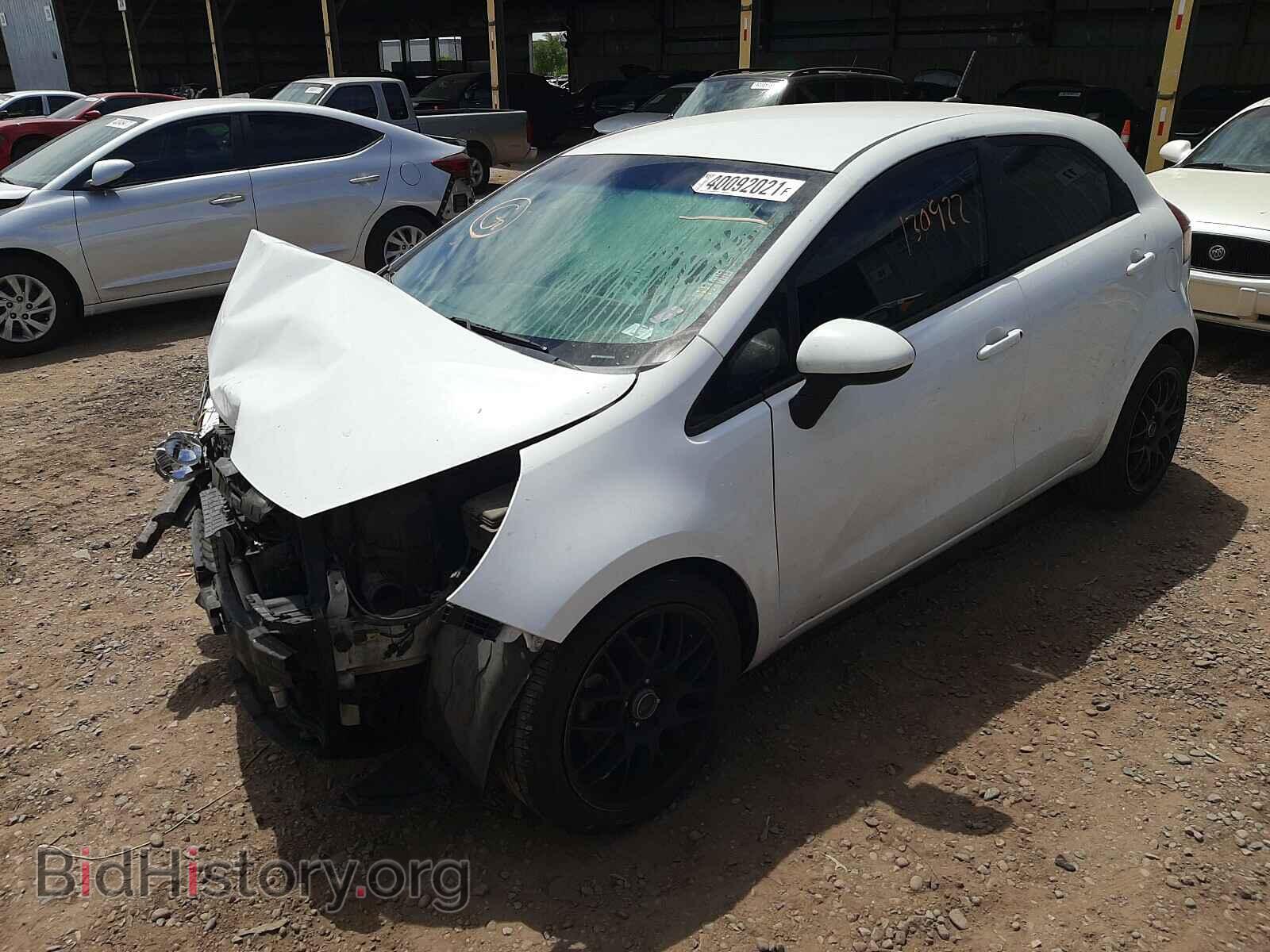 2012 KIA RIO - VIN: KNADM5A32C6013214 - Фото 2