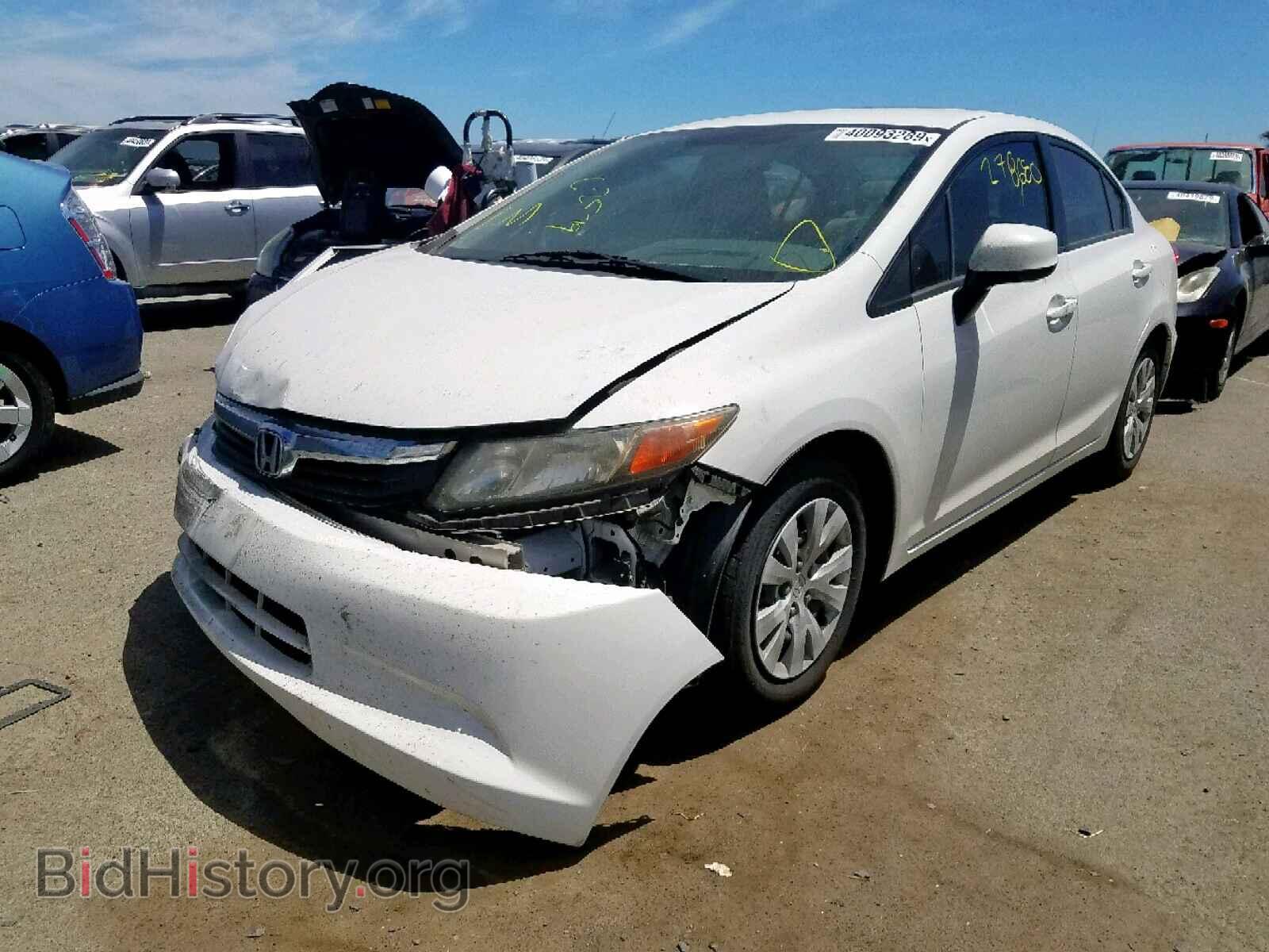 2012 HONDA CIVIC LX - VIN: JHMFB2F55CS006290 - Фото 2
