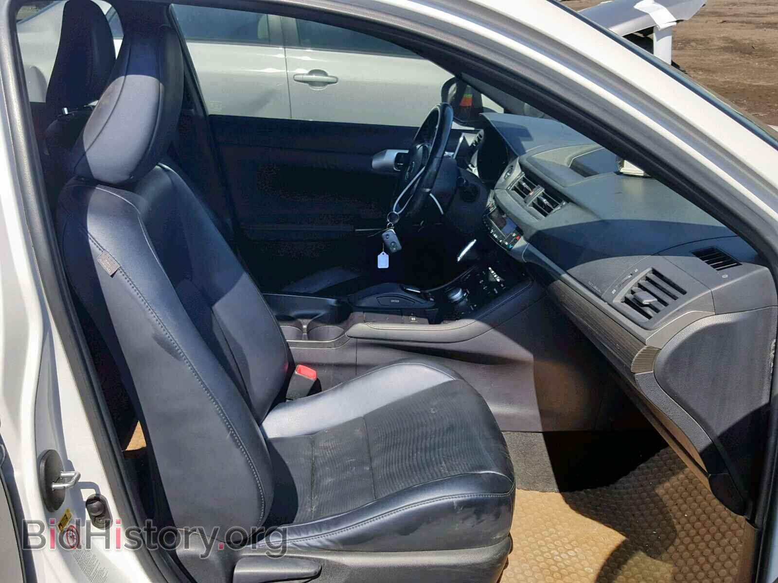 2012 LEXUS CT 200 - VIN: JTHKD5BH7C2062855 - Фото 5