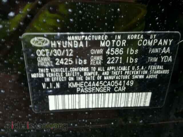 2012 HYUNDAI SONATA - VIN: KMHEC4A45CA054149 - Фото 10