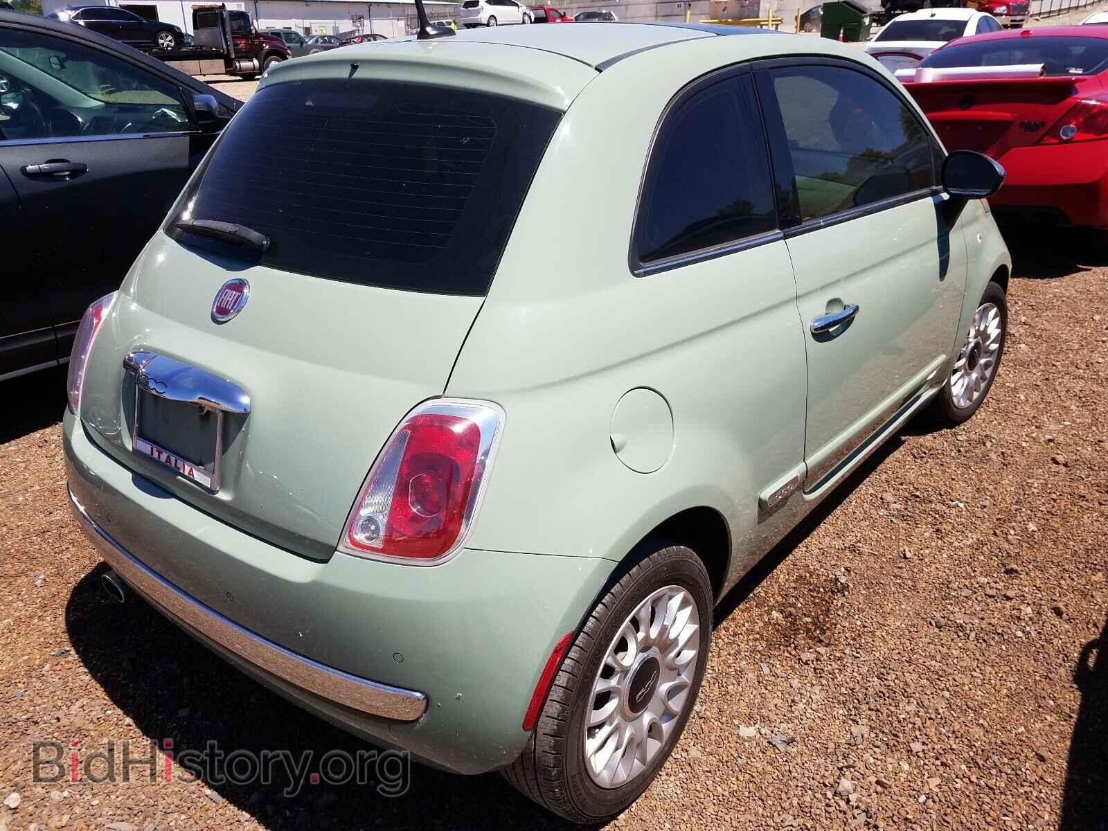 2012 FIAT 500 - VIN: 3C3CFFCR3CT128401 - Фото 4