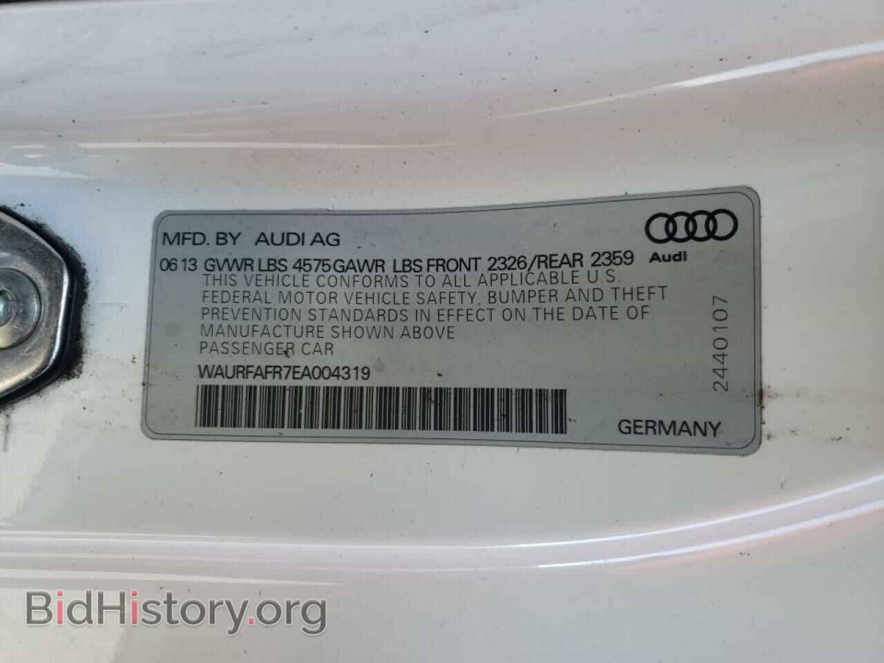 2014 AUDI A5 - VIN: WAURFAFR7EA004319 - Фото 10