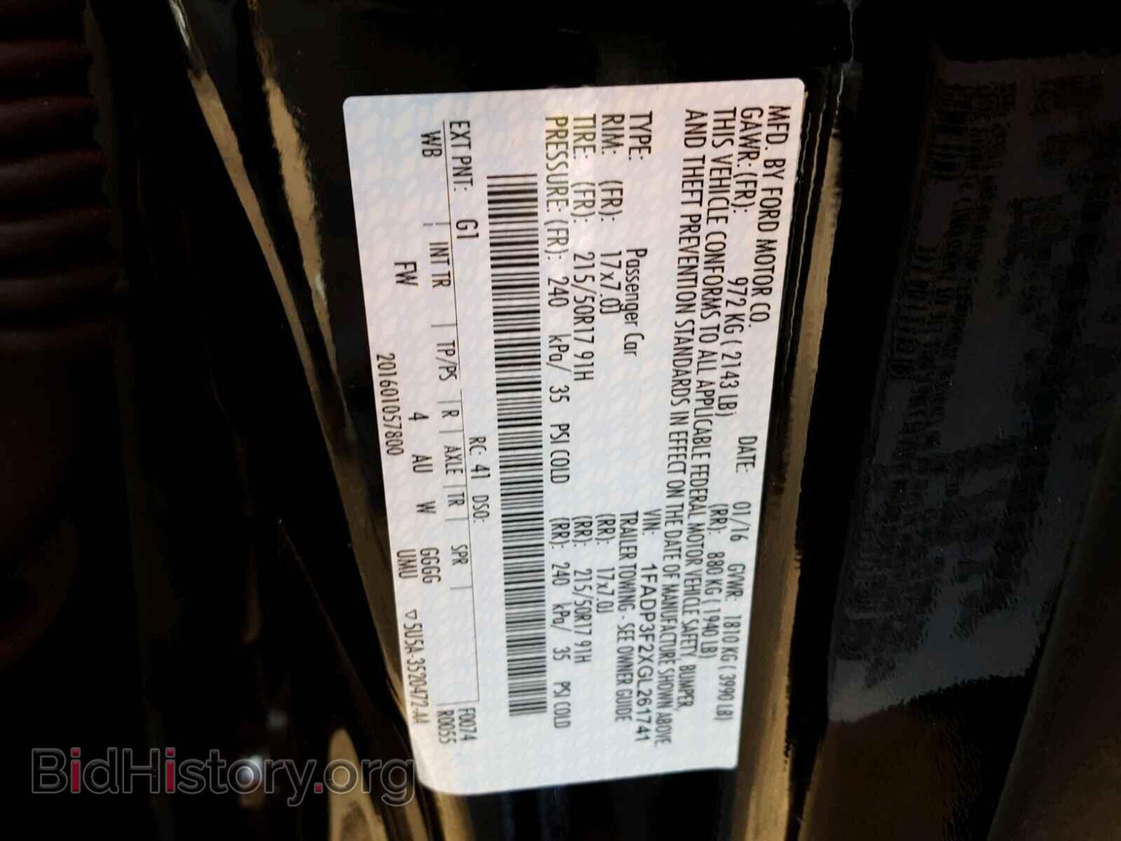 2016 FORD FOCUS - VIN: 1FADP3F2XGL261741 - Photo 10