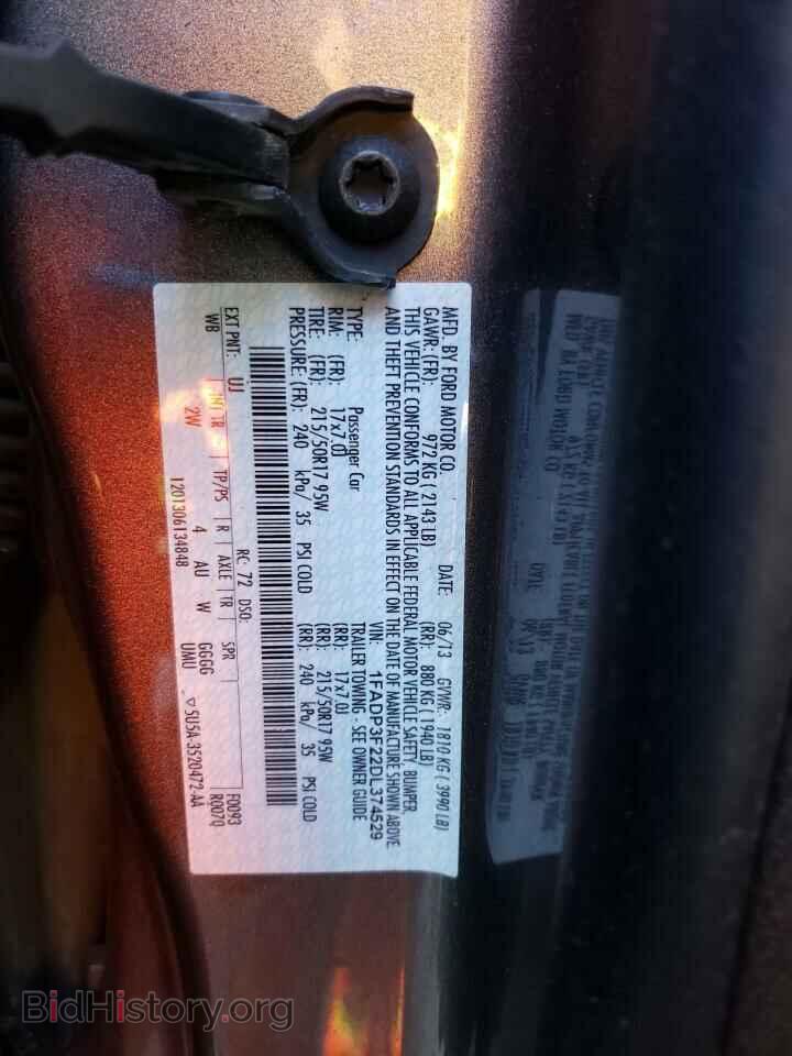 2013 FORD FOCUS - VIN: 1FADP3F22DL374529 - Фото 12