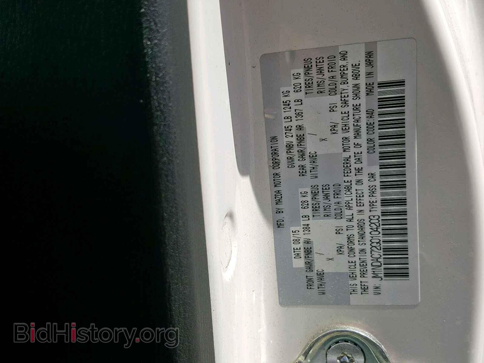 2016 MAZDA MX5 - VIN: JM1NDAC72G0104203 - Photo 10