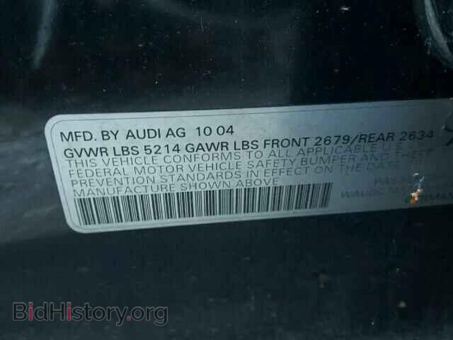 2005 AUDI A6 - VIN: WAUDG74F75N059106 - Фото 10
