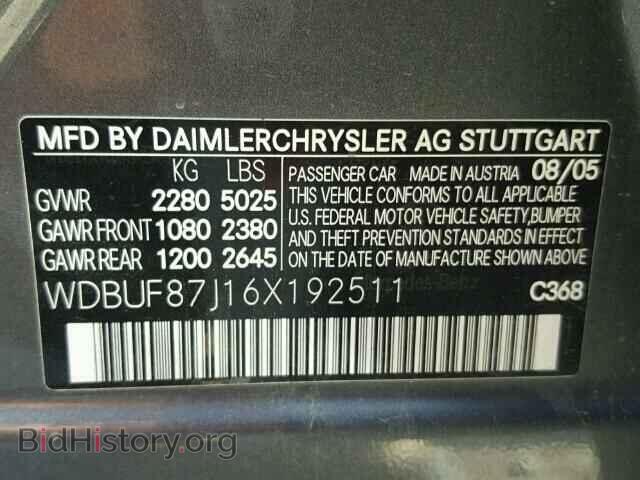 2006 MERCEDES-BENZ E - VIN: WDBUF87J16X192511 - Photo 10