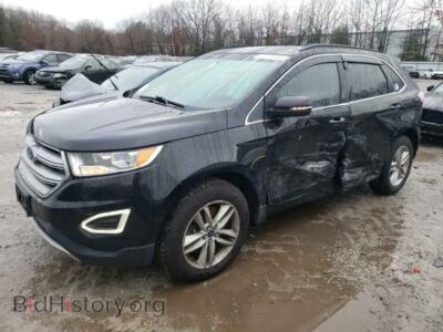2015 Ford EDGE SEL, black — VIN 2FMTK4J85FBB50918, Copart