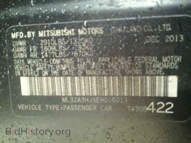 2014 MITSUBISHI MIRAGE - VIN: ML32A3HJXEH016013 - Фото 10