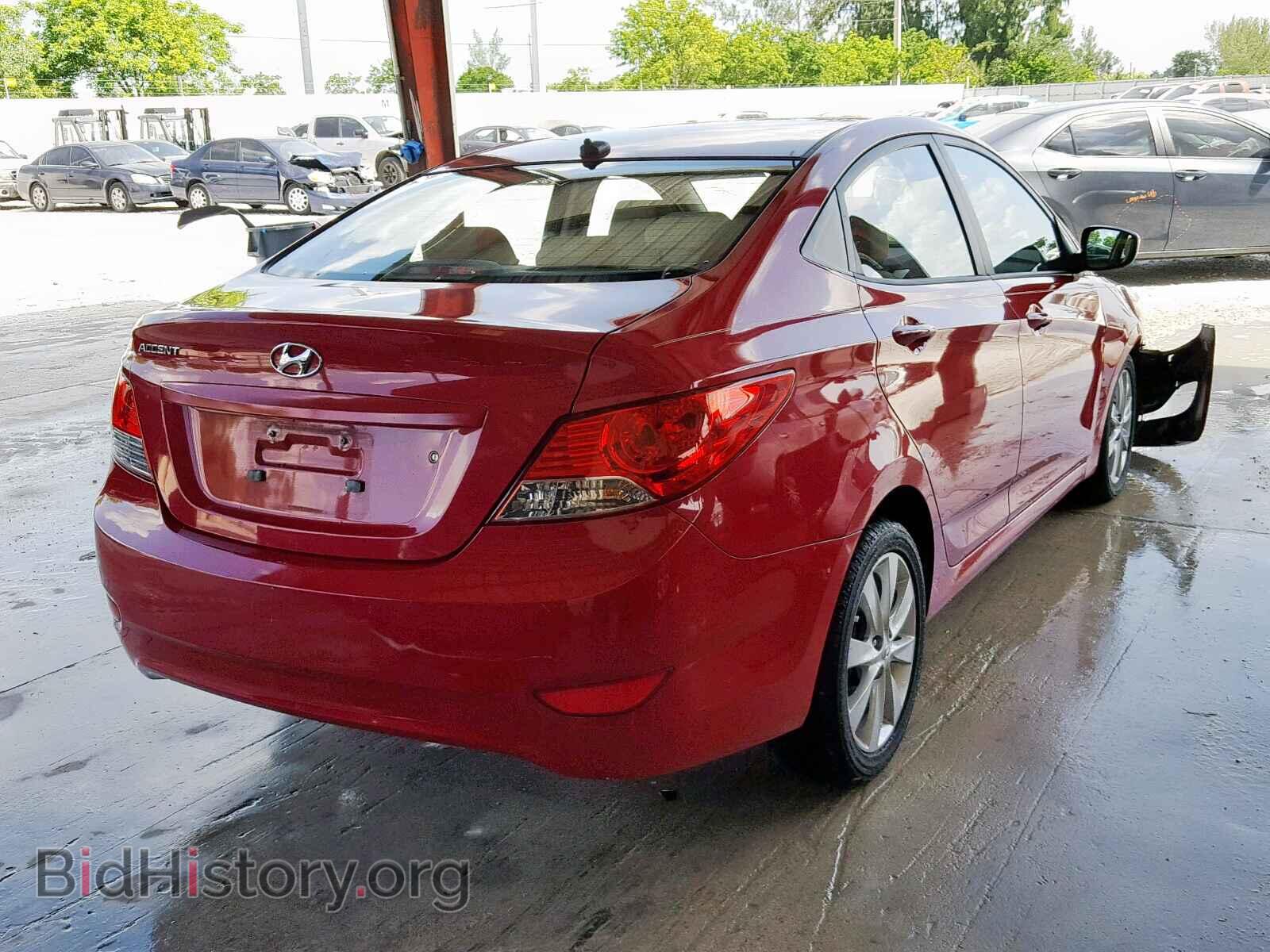 2013 HYUNDAI ACCENT - VIN: KMHCU4AE9DU284953 - Фото 4