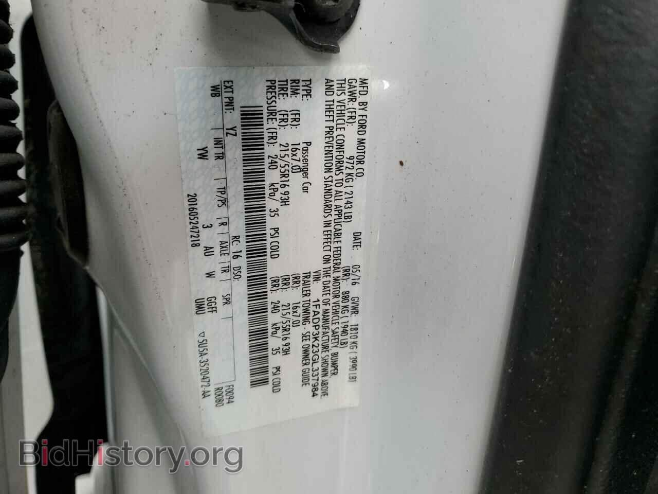 2016 FORD FOCUS - VIN: 1FADP3K23GL337984 - Photo 12