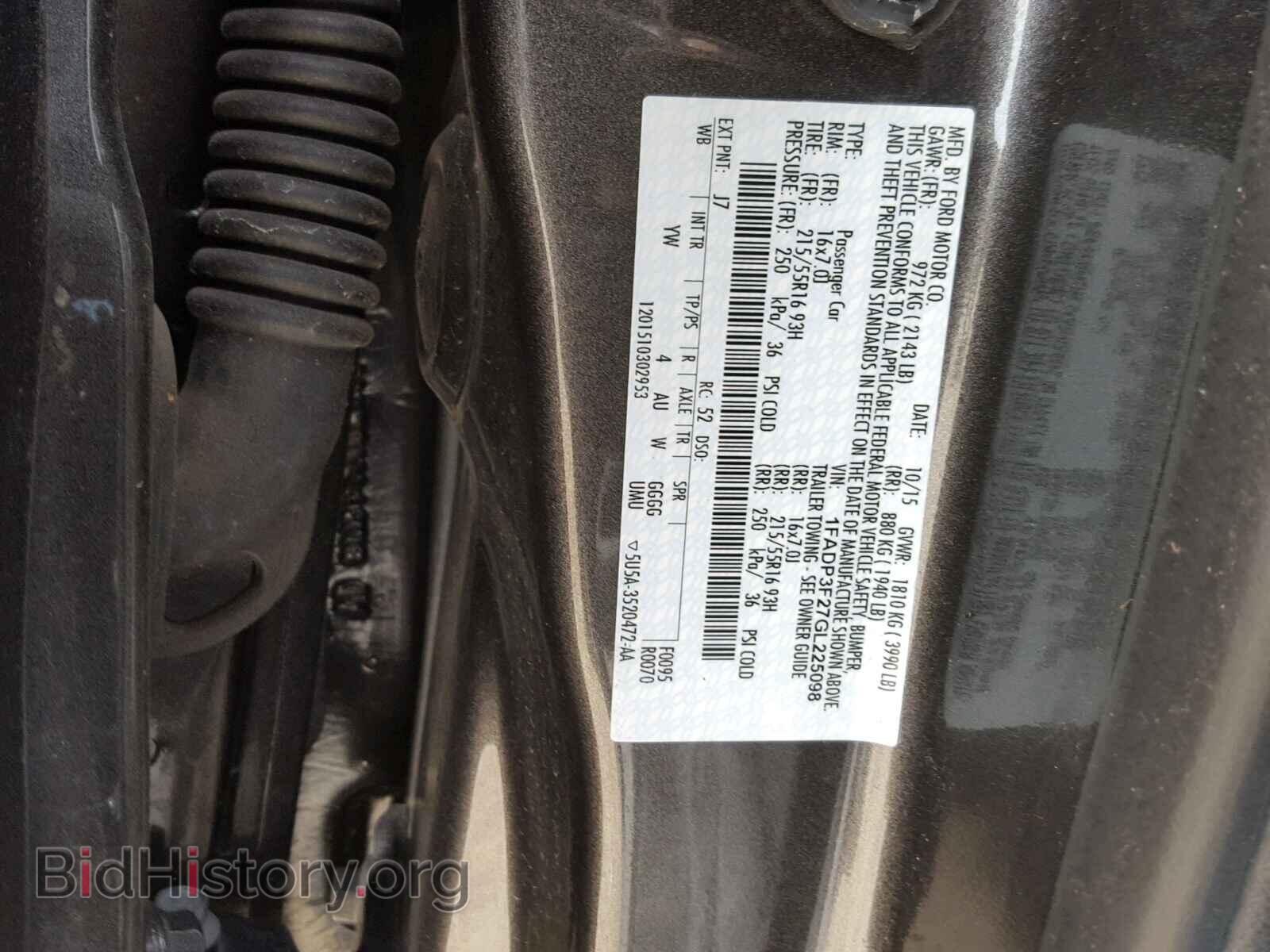 2016 FORD FOCUS - VIN: 1FADP3F27GL225098 - Photo 10