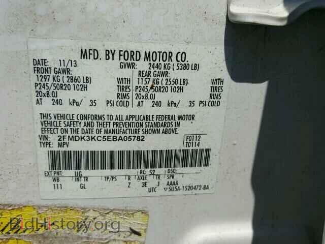 2014 FORD EDGE - VIN: 2FMDK3KC5EBA05782 - Фото 10