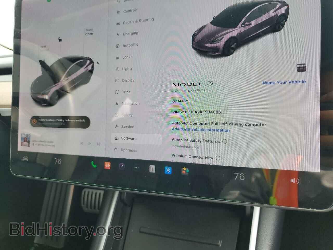 2019 TESLA MODEL 3 - VIN: 5YJ3E1EA9KF504086 - Фото 9