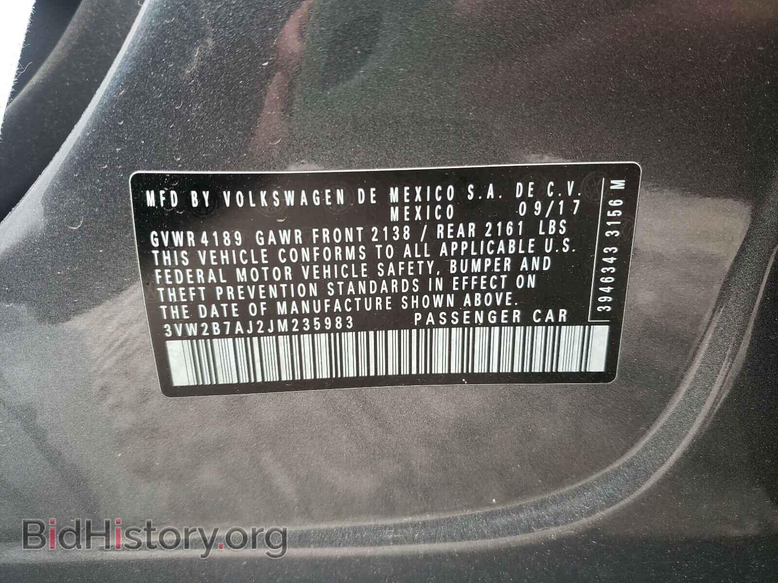 2018 VOLKSWAGEN JETTA - VIN: 3VW2B7AJ2JM235983 - Фото 10
