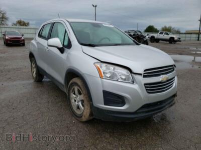 2015 Chevrolet TRAX TRAX 1LS, silver — VIN KL7CJPSB9FB252986, Copart