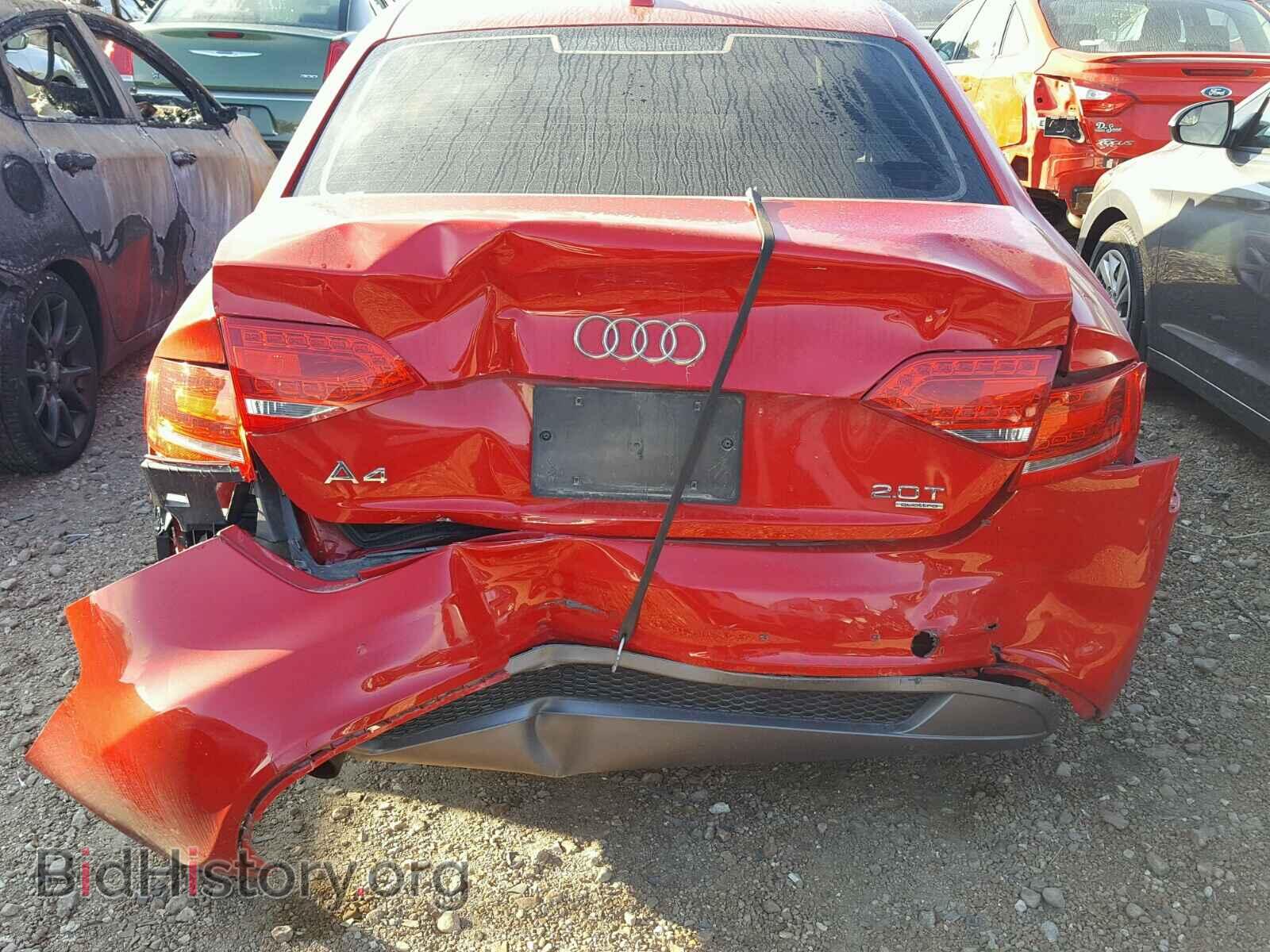 2012 AUDI A4 - VIN: WAUFFAFL0CA058881 - Фото 9